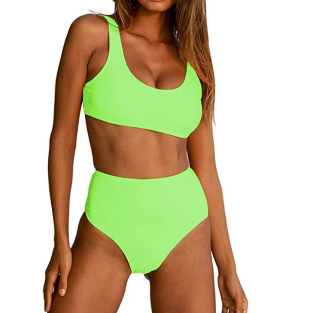 Cute Crop Top Athletic Two Piece - Picture 1 of 7